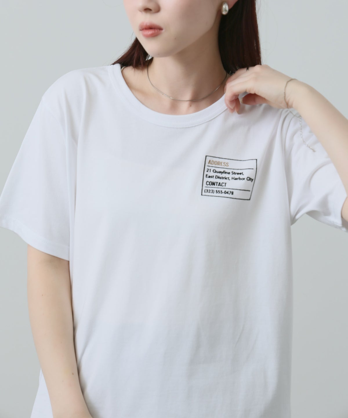 NAVY ベーシックプリントTシャツ レディース メール便 対応商品