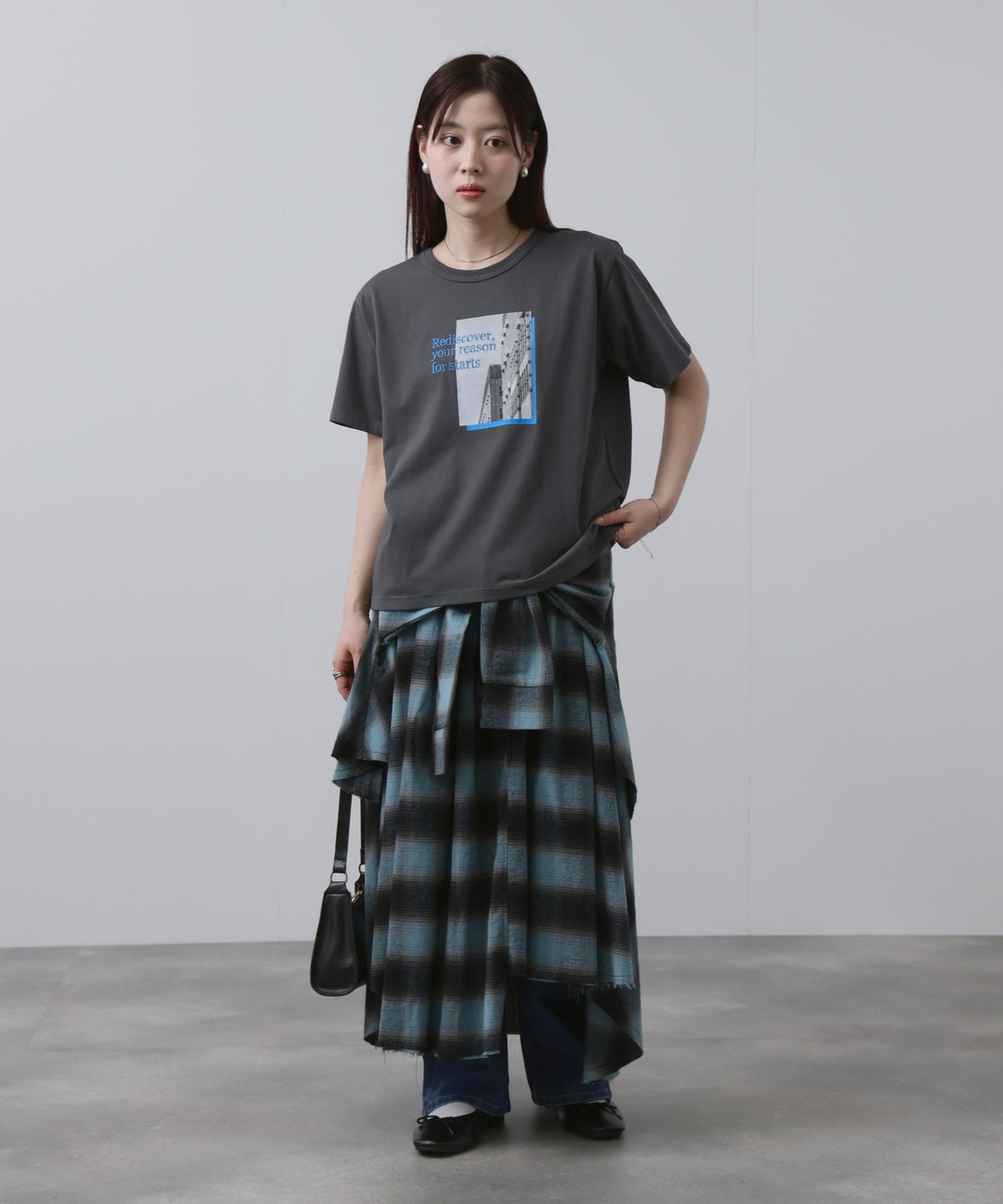 NAVY ベーシックプリントTシャツ レディース メール便 対応商品