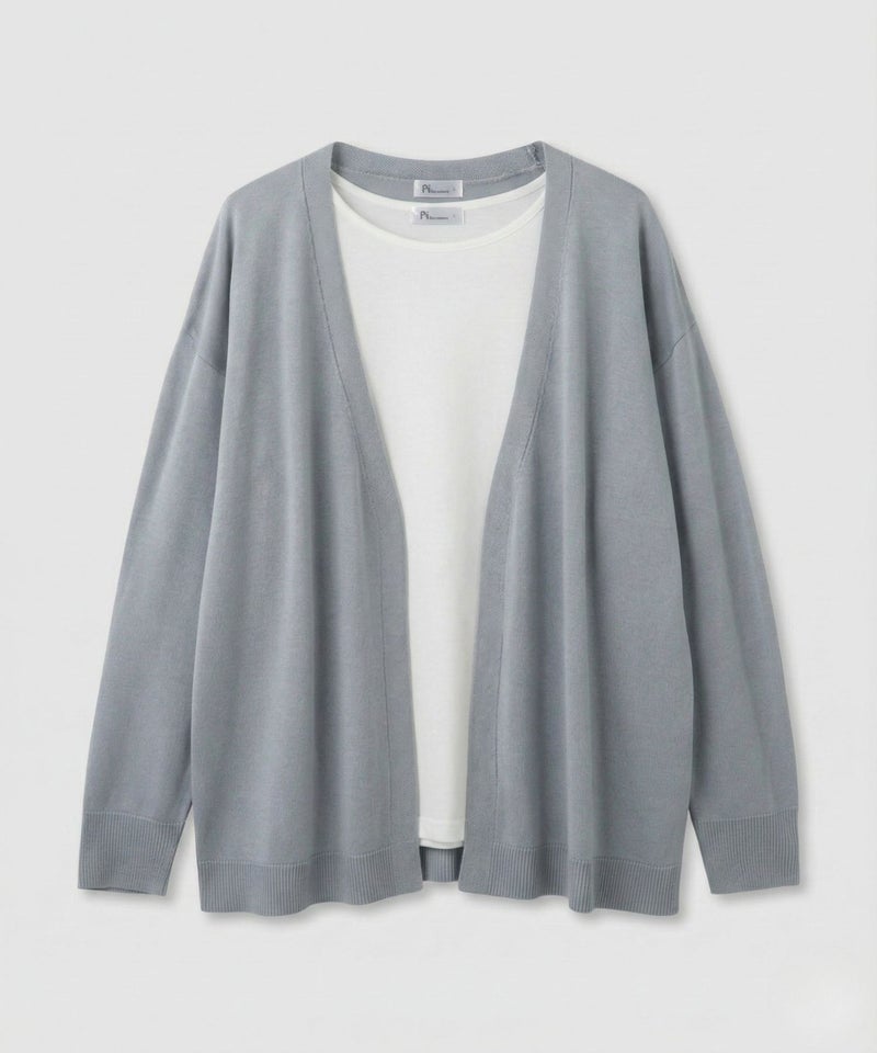 [期間限定価格]Free Nature  トッパーカーディガン＆Tシャツアンサンブル レディース商品画像-1