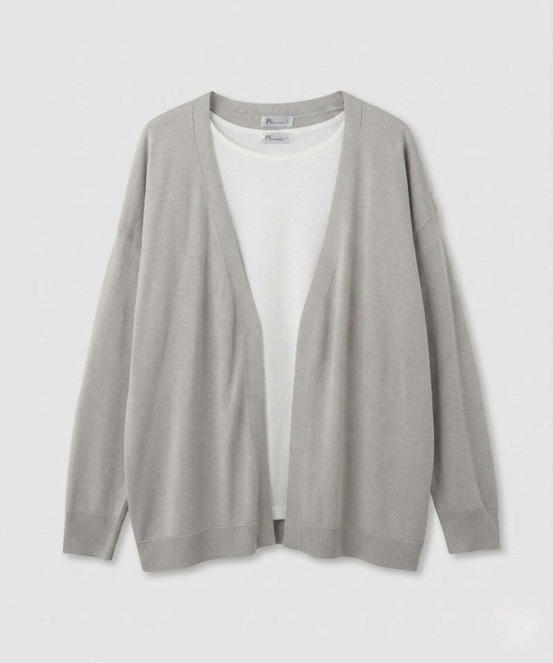 [期間限定価格]Free Nature  トッパーカーディガン＆Tシャツアンサンブル レディース商品画像-2