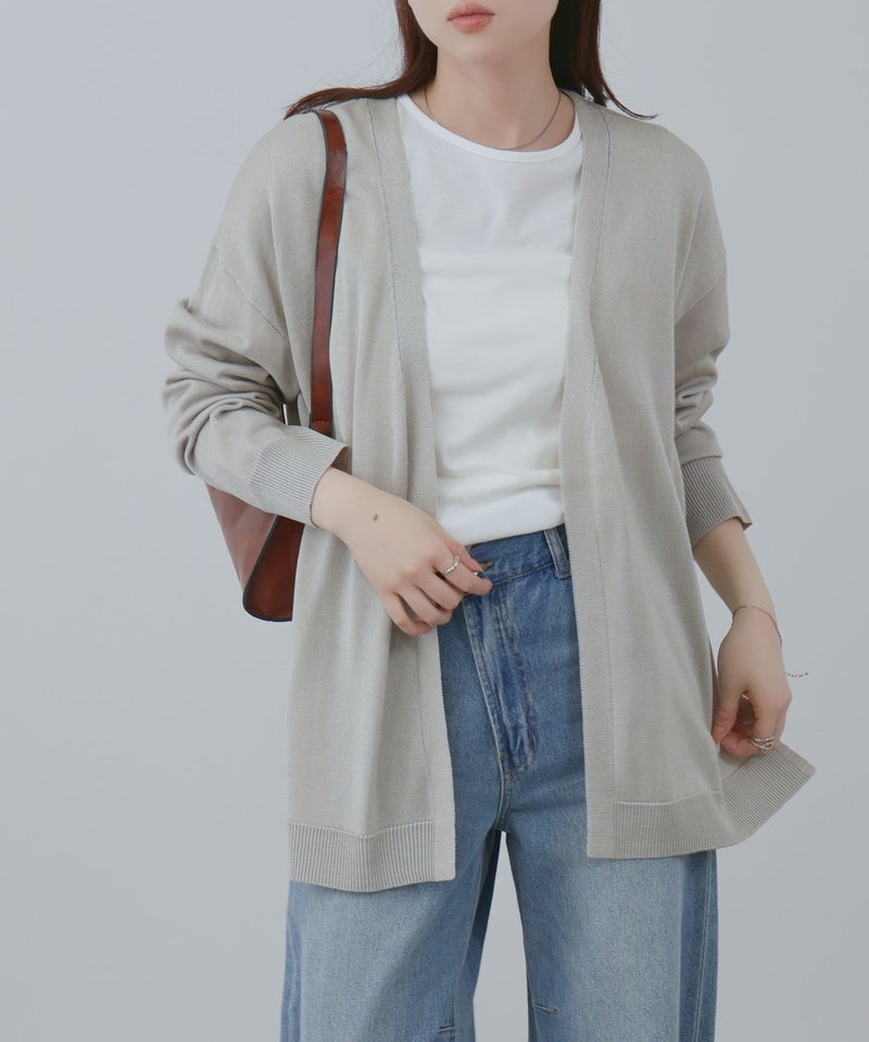 [期間限定価格]Free Nature  トッパーカーディガン＆Tシャツアンサンブル レディース商品画像-2