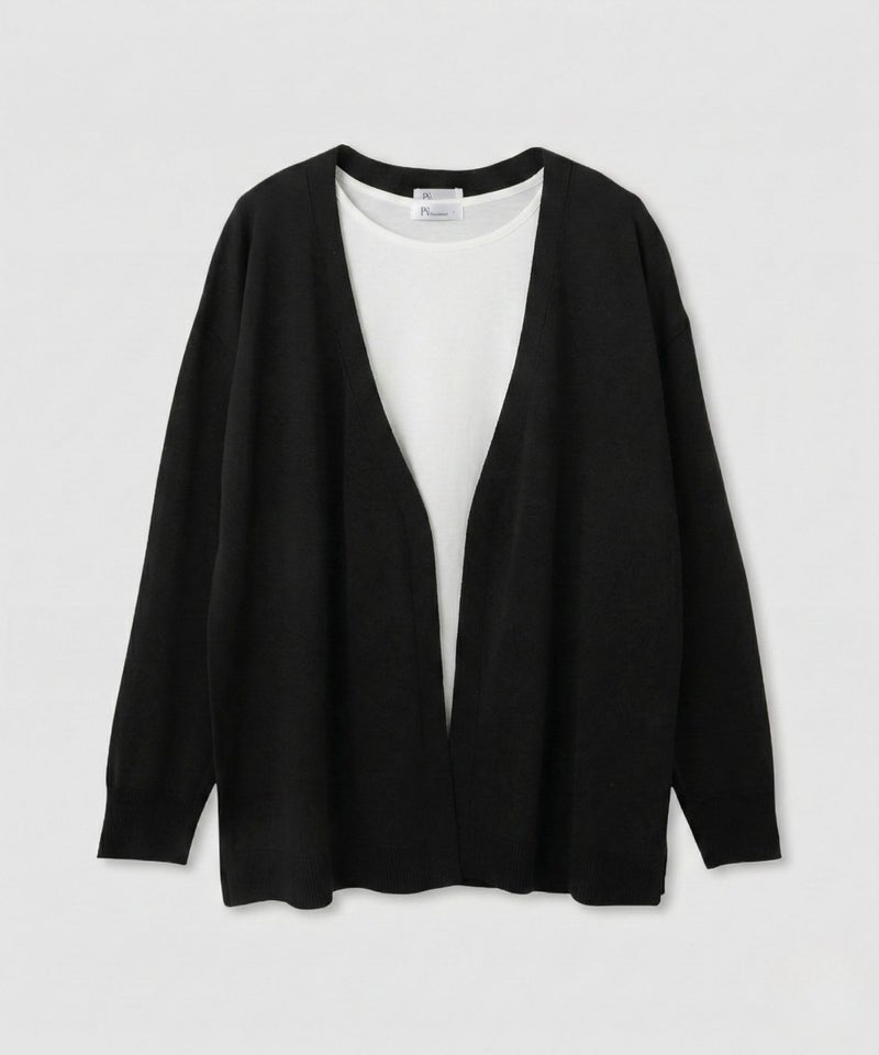 [期間限定価格]Free Nature  トッパーカーディガン＆Tシャツアンサンブル レディース商品画像-3