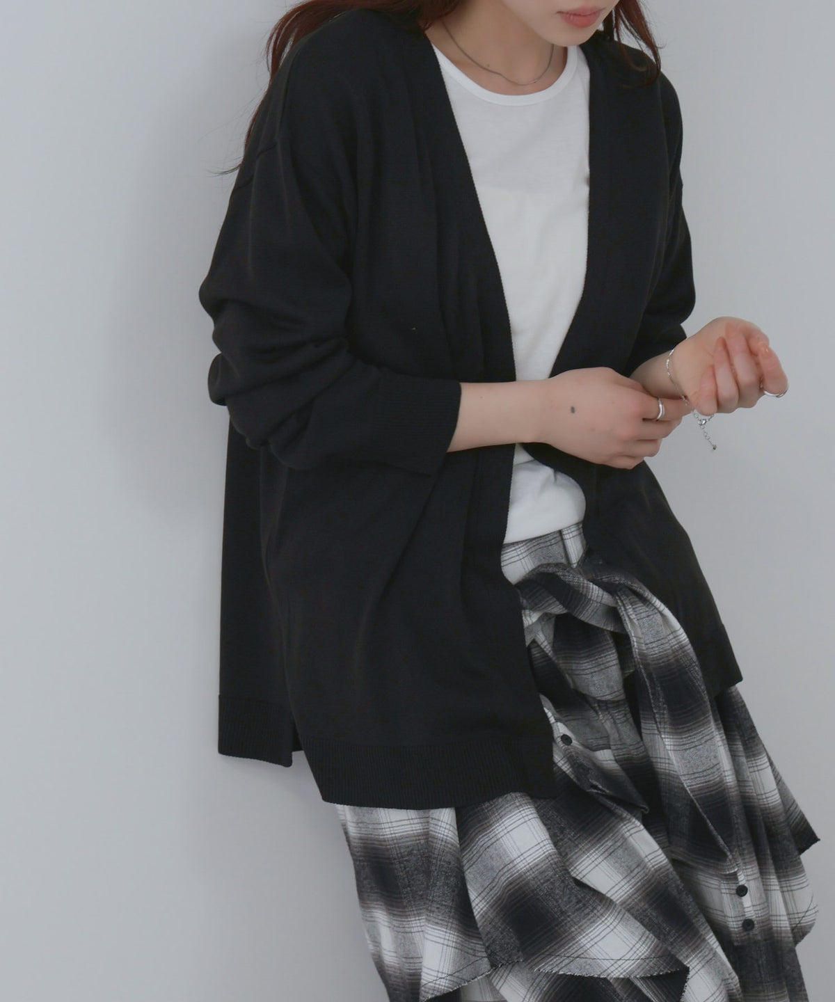 [期間限定価格]Free Nature トッパーカーディガン＆Tシャツアンサンブル レディース