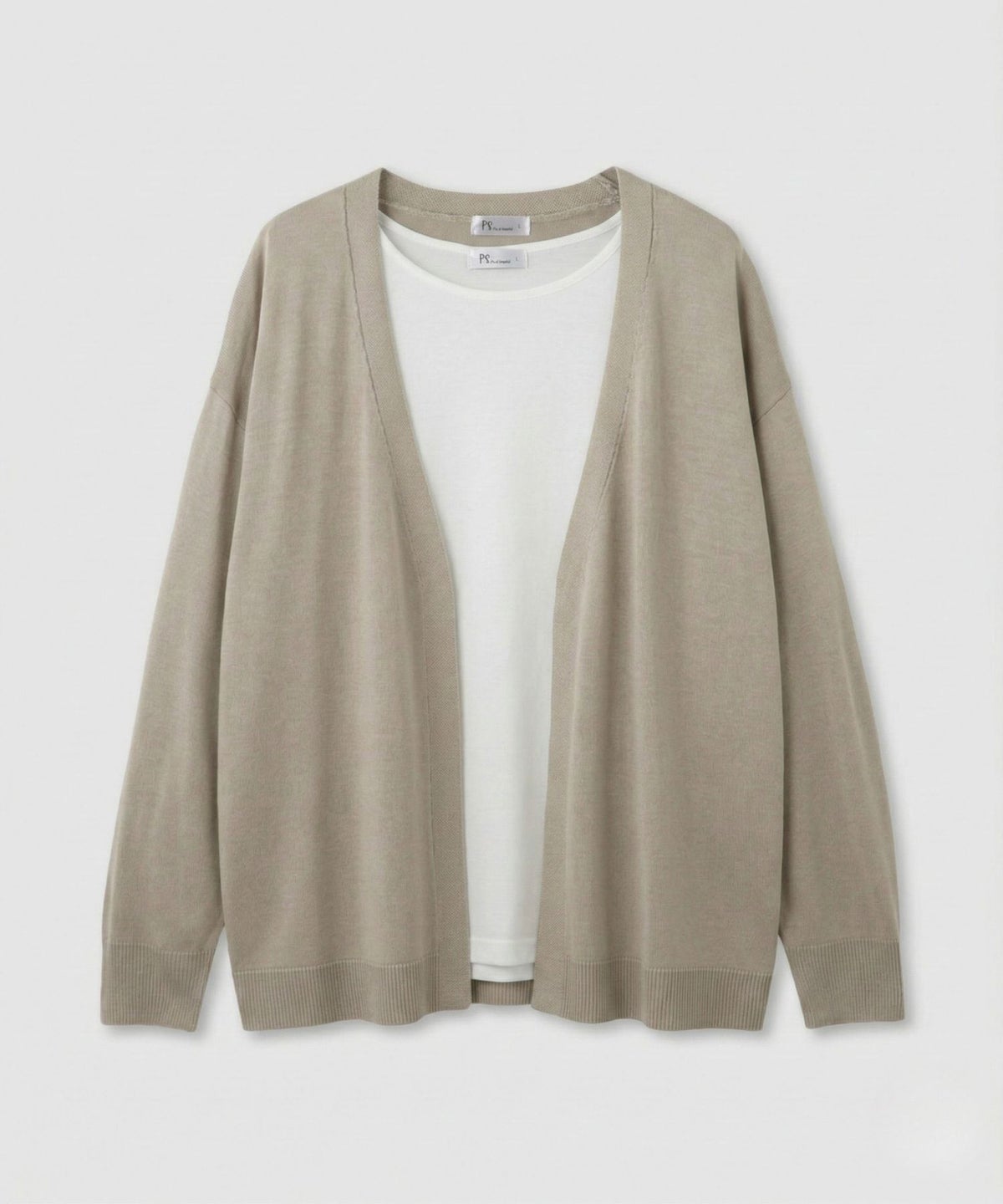 [期間限定価格]Free Nature トッパーカーディガン＆Tシャツアンサンブル レディース