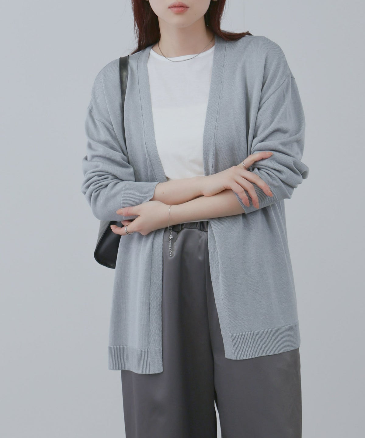 [期間限定価格]Free Nature トッパーカーディガン＆Tシャツアンサンブル レディース