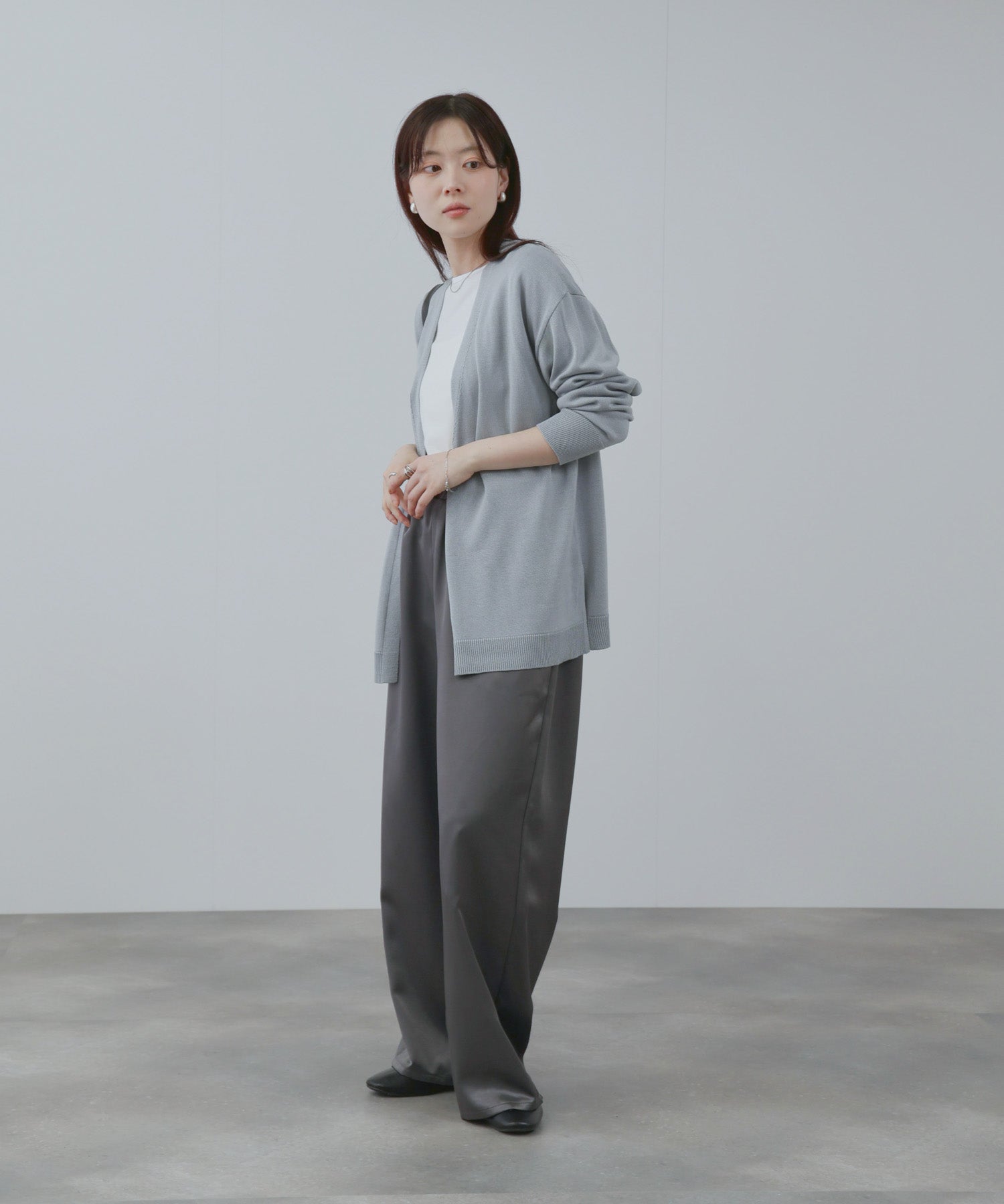 Free Nature トッパーカーディガン＆Tシャツアンサンブル レディース