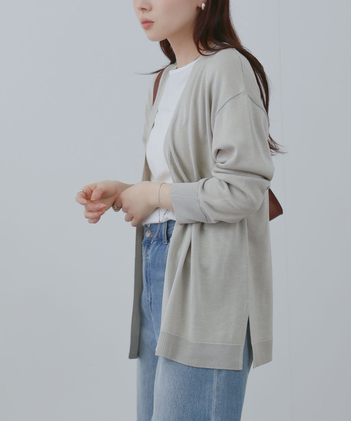 [期間限定価格]Free Nature トッパーカーディガン＆Tシャツアンサンブル レディース