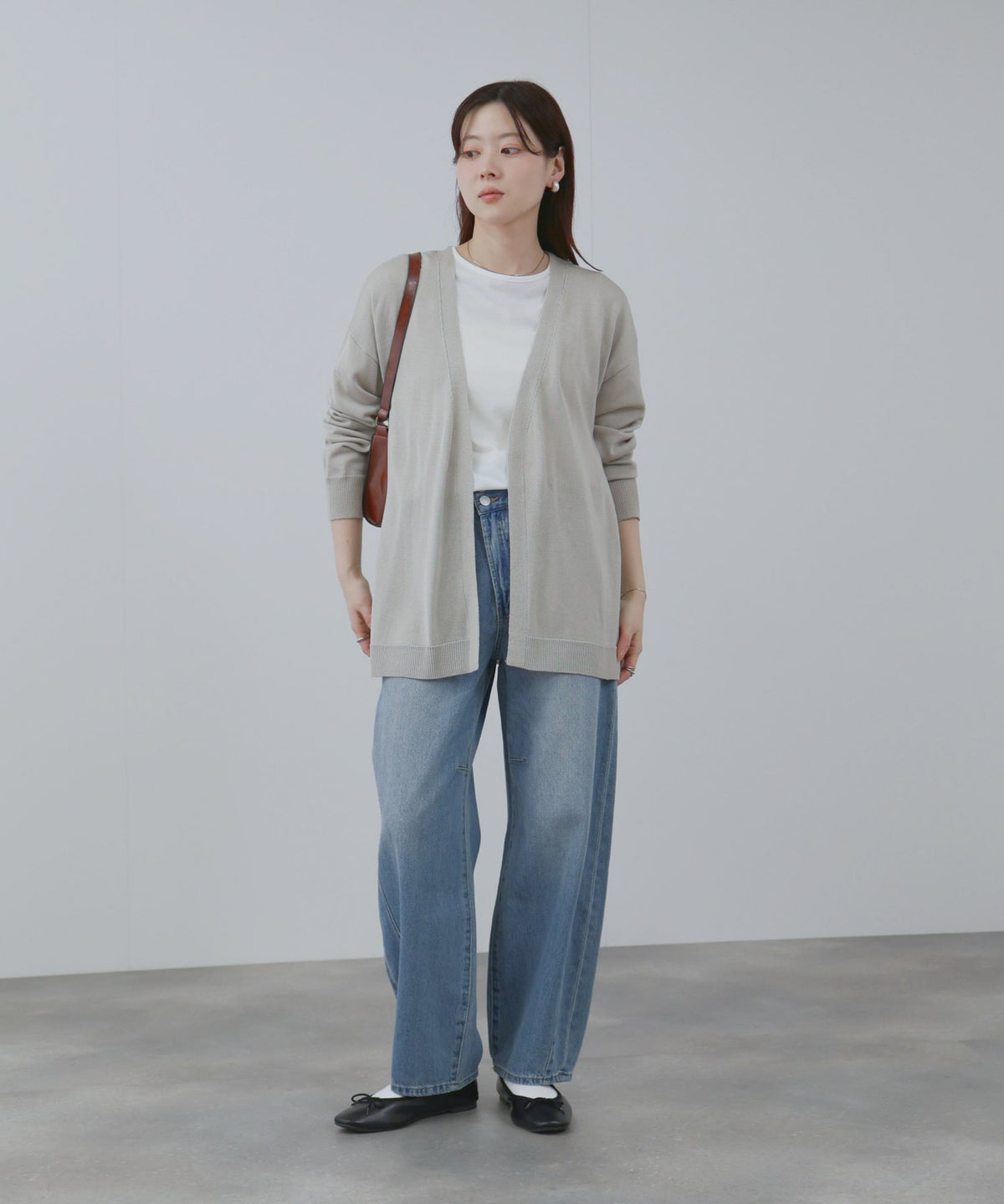 [期間限定価格]Free Nature トッパーカーディガン＆Tシャツアンサンブル レディース