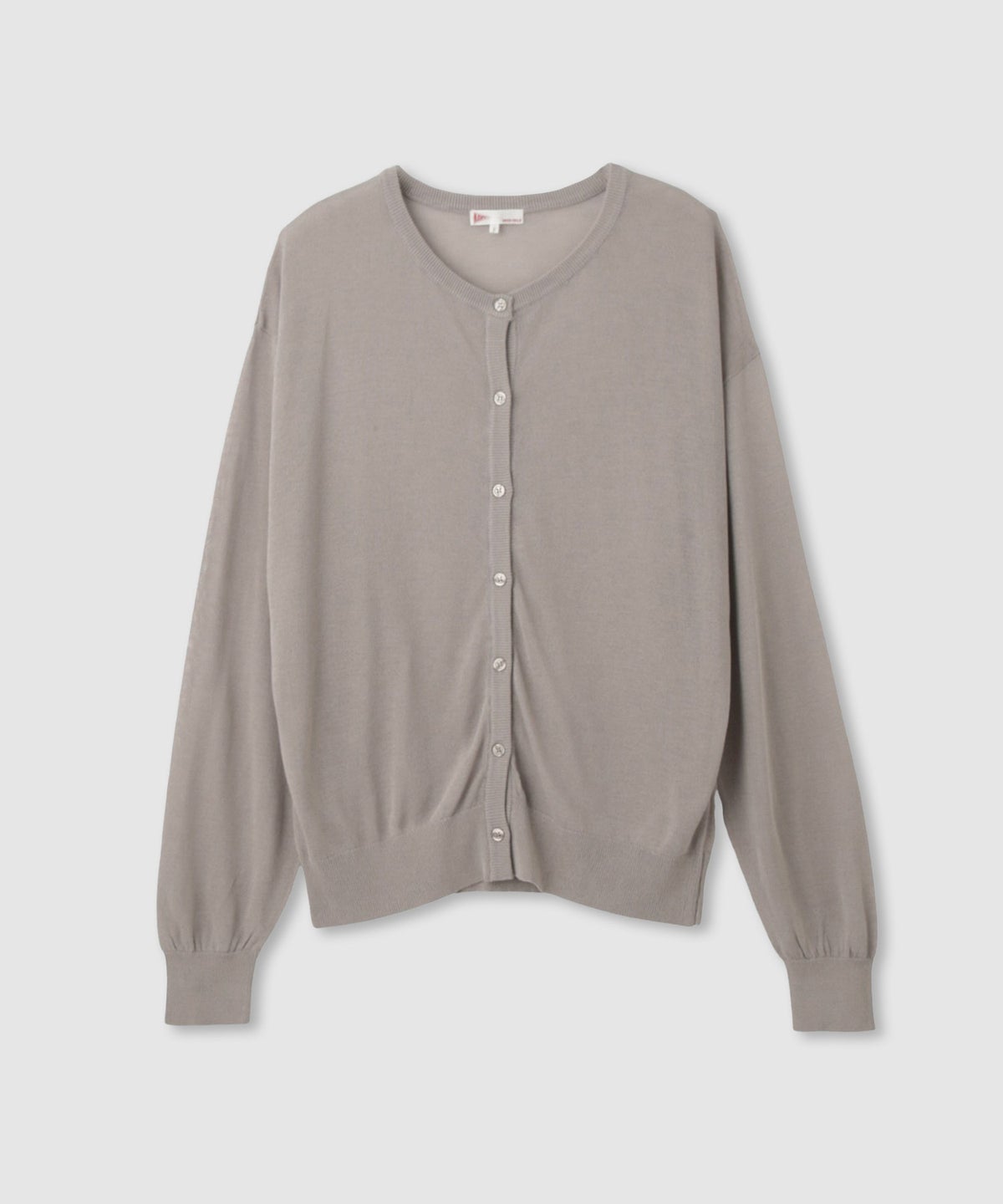 NAVY シアーニットクルーネックカーディガン レディース