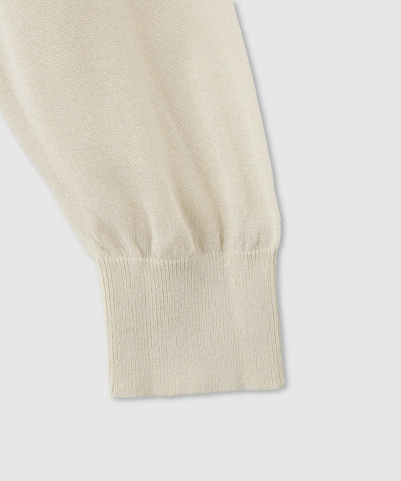 NAVY  シアーニットクルーネックカーディガン レディース商品画像-30