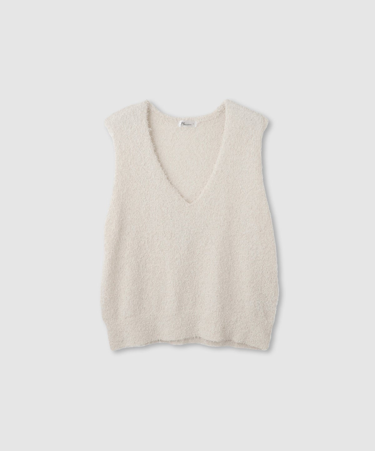  [期間限定価格]Free Nature テープヤーンVネックニットベスト レディース