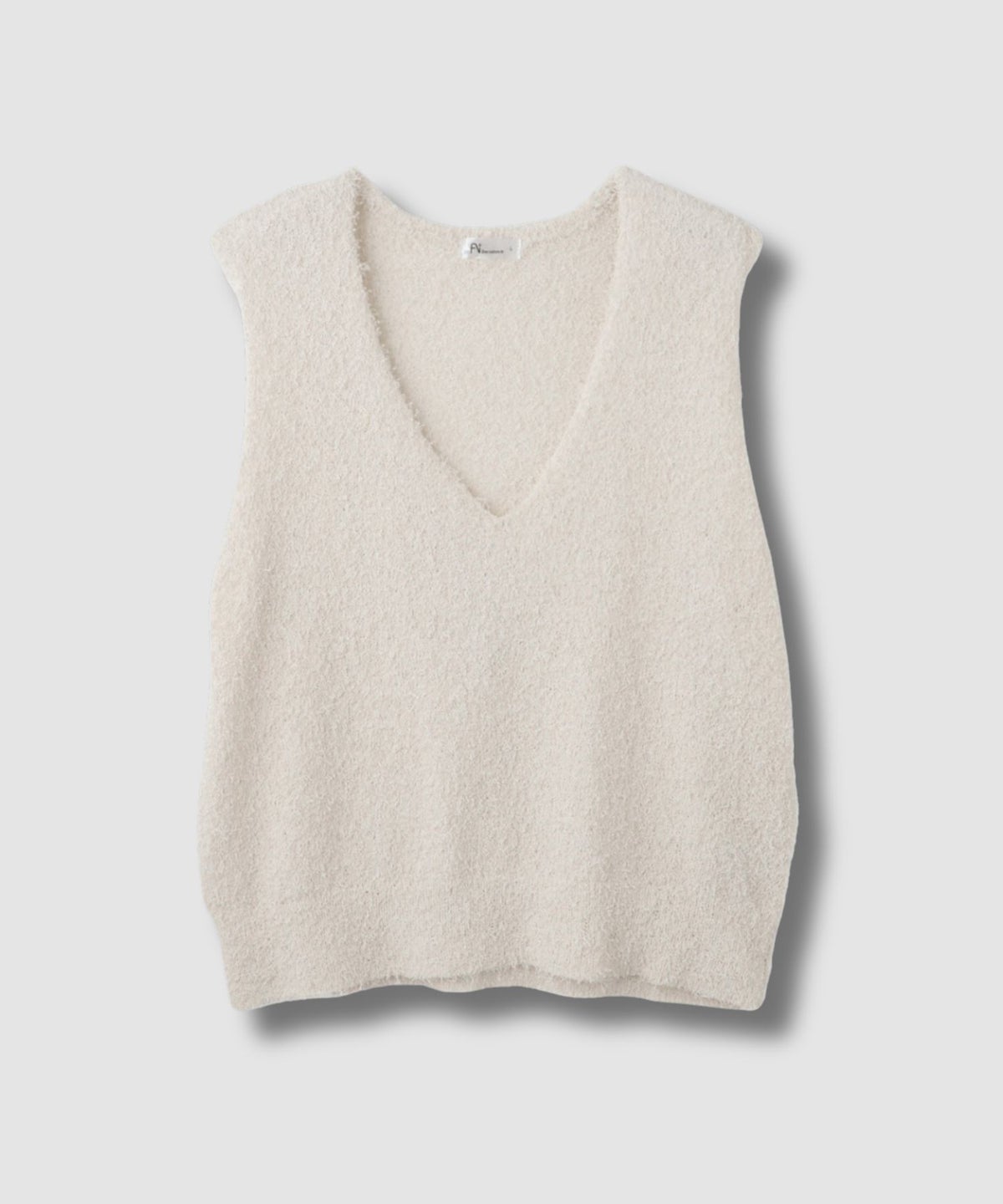  [期間限定価格]Free Nature テープヤーンVネックニットベスト レディース