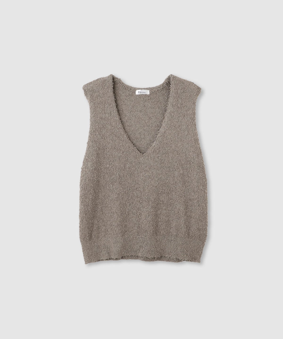 [期間限定価格]Free Nature テープヤーンVネックニットベスト レディース