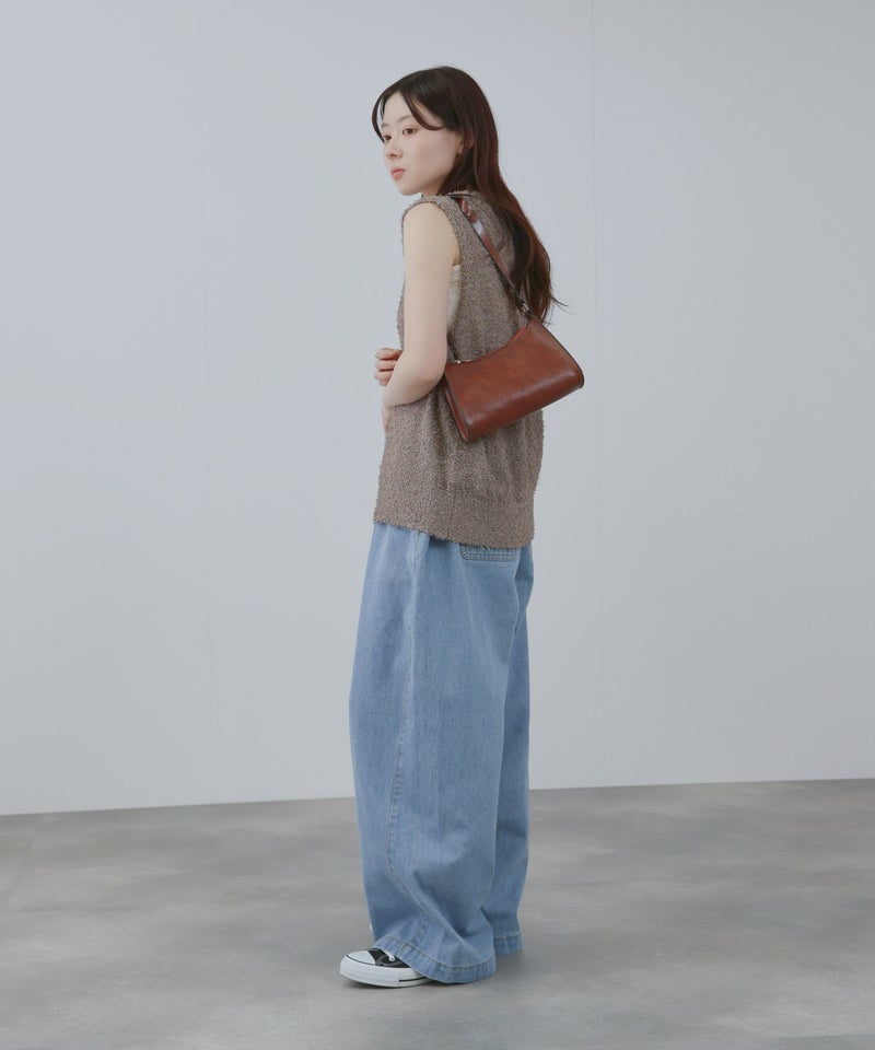 [期間限定価格]Free Nature  テープヤーンVネックニットベスト レディース商品画像-16