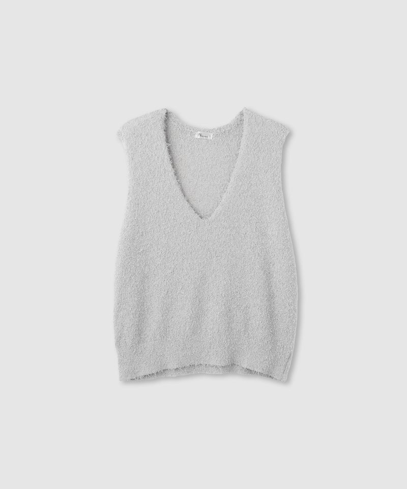 [期間限定価格]Free Nature  テープヤーンVネックニットベスト レディース商品画像-17