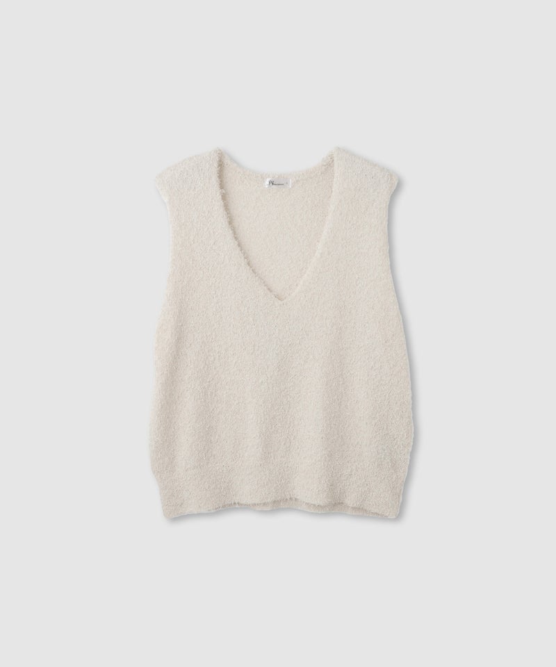 [期間限定価格]Free Nature  テープヤーンVネックニットベスト レディース商品画像-18