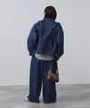 NAVY 11ozコットンデニム イージーバルーンワイドパンツ レディース商品サムネイル-18