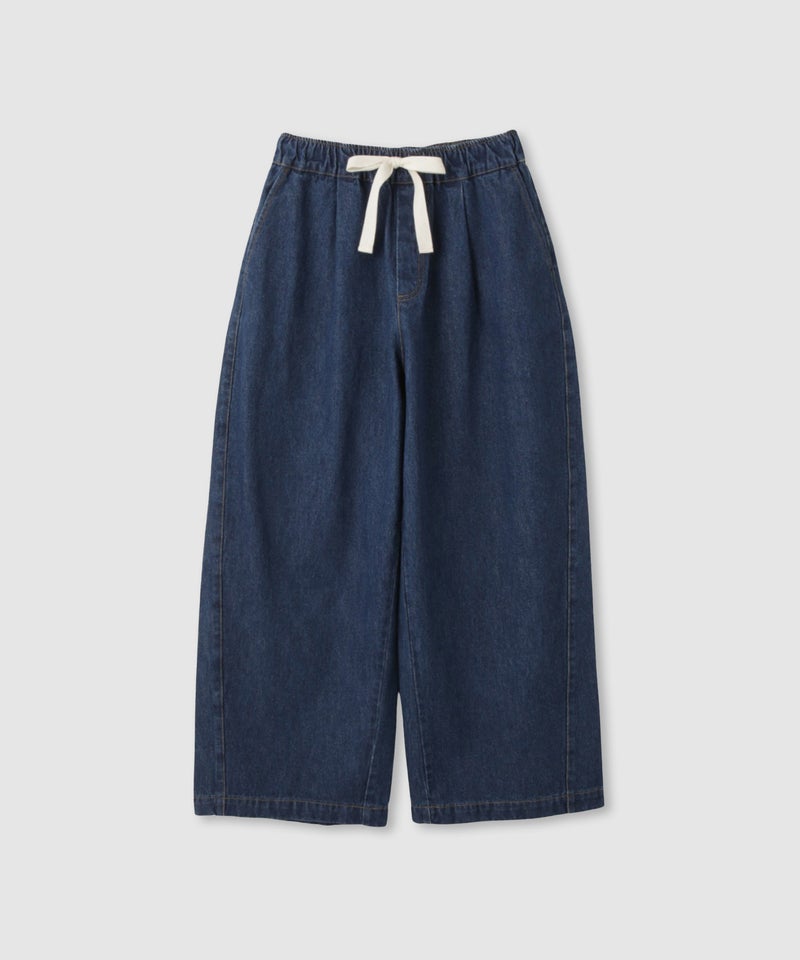 NAVY  11ozコットンデニム イージーバルーンワイドパンツ レディース商品画像-21
