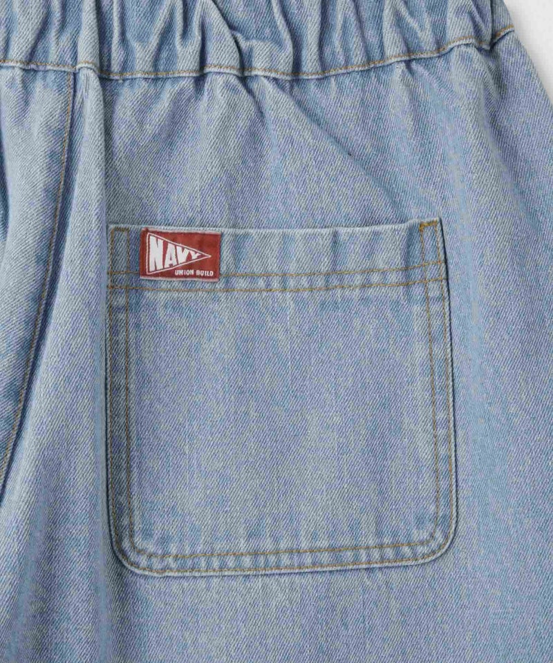 NAVY  11ozコットンデニム イージーバルーンワイドパンツ レディース商品画像-25
