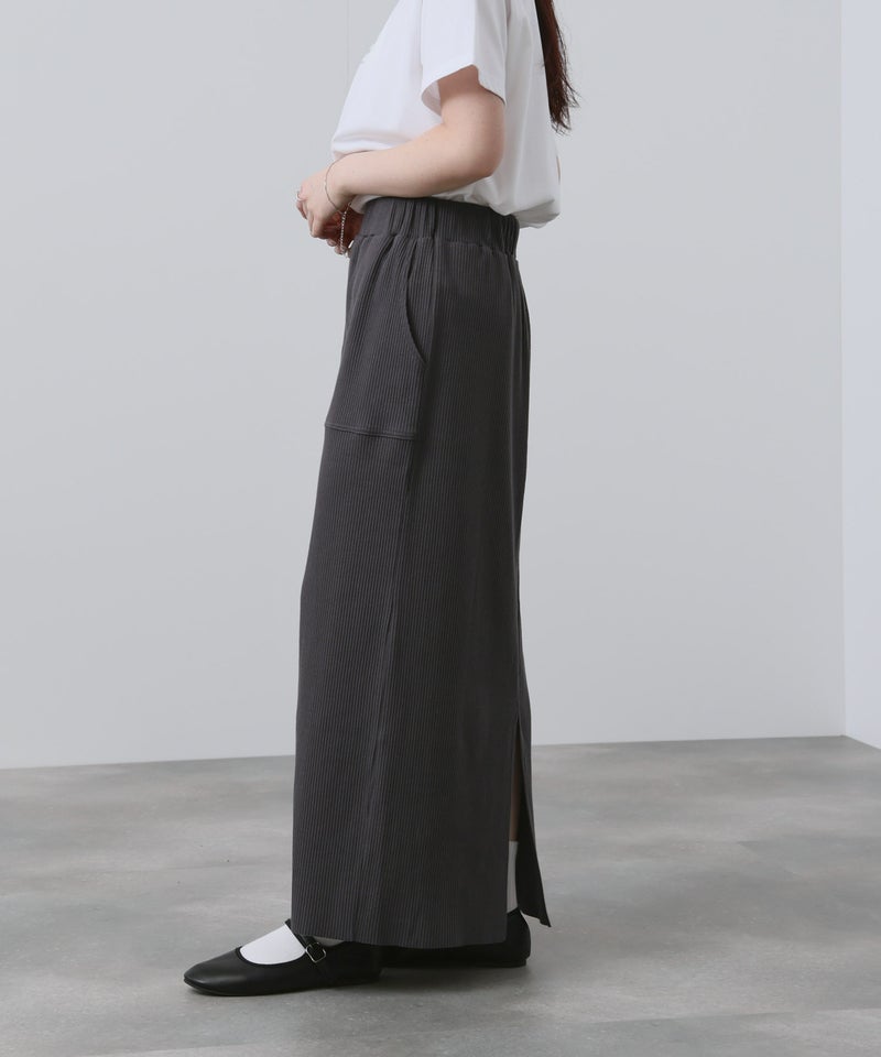 NAVY 針抜き テレコ Iラインスカート レディース商品画像-5