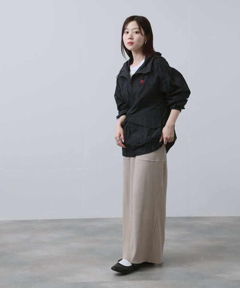 NAVY  針抜き テレコ Iラインスカート レディース商品画像-17