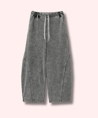 NAVY SARARI ニットデニム バレルレッグパンツ 冷感 ストレッチ性 キッズ