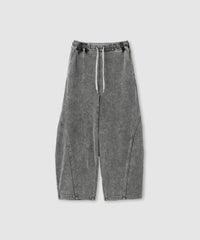 NAVY SARARI ニットデニム バレルレッグパンツ 冷感 ストレッチ性 キッズ