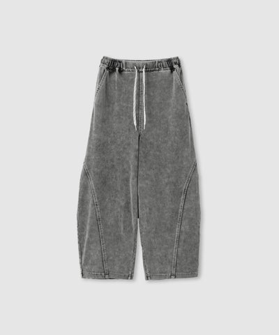 NAVY SARARI ニットデニム バレルレッグパンツ 冷感 ストレッチ性 キッズ