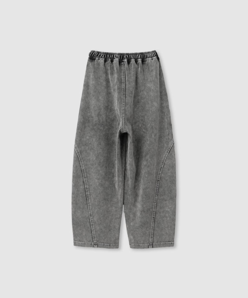 NAVY SARARI ニットデニム バレルレッグパンツ 冷感 ストレッチ性 キッズ商品画像-3