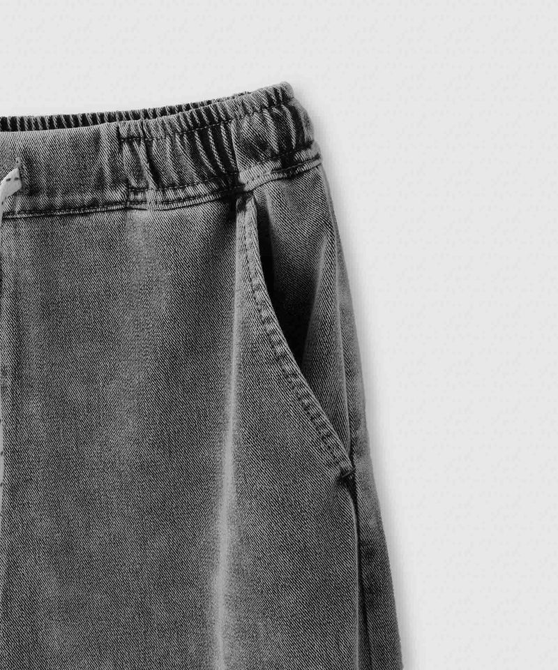 NAVY SARARI ニットデニム バレルレッグパンツ 冷感 ストレッチ性 キッズ商品画像-5