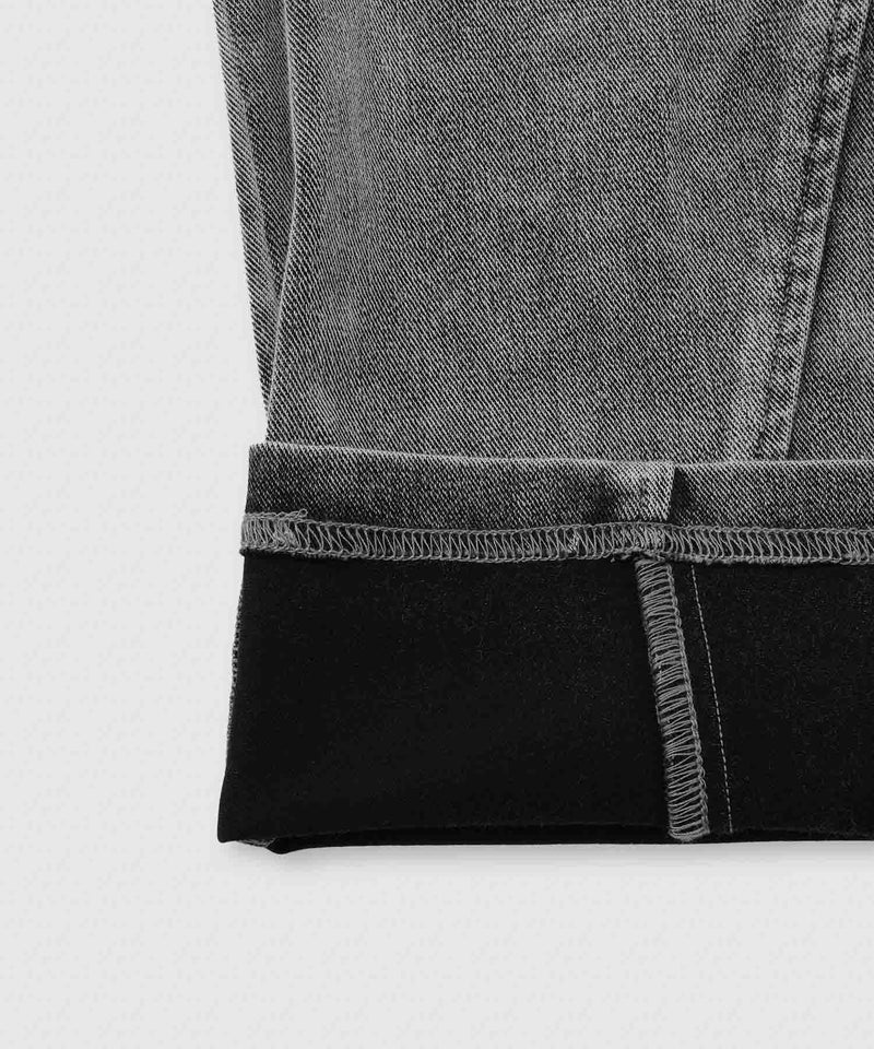 NAVY  SARARI ニットデニム バレルレッグパンツ 冷感 ストレッチ性 キッズ商品画像-7