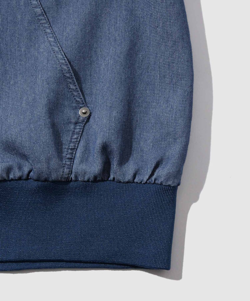 [期間限定価格]NAVY  ブリーズデニム フルジップパーカー メンズ商品画像-5