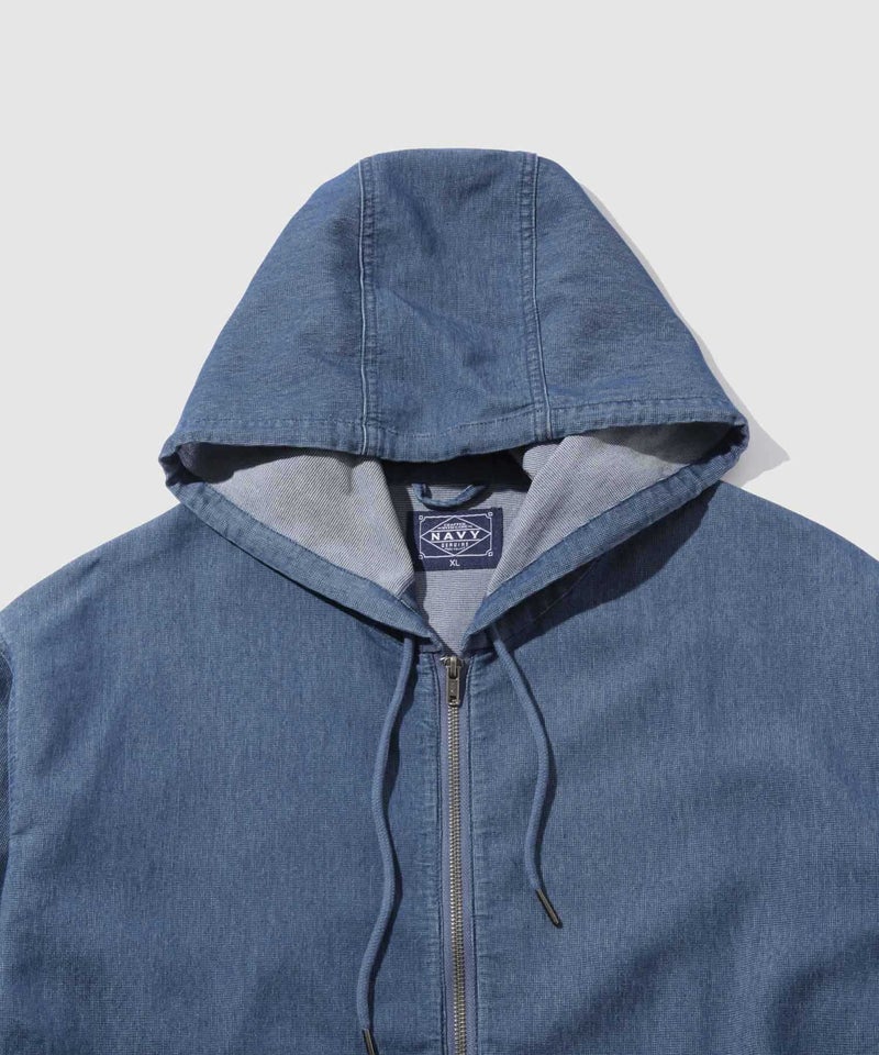 [期間限定価格]NAVY  ブリーズデニム フルジップパーカー メンズ商品画像-18