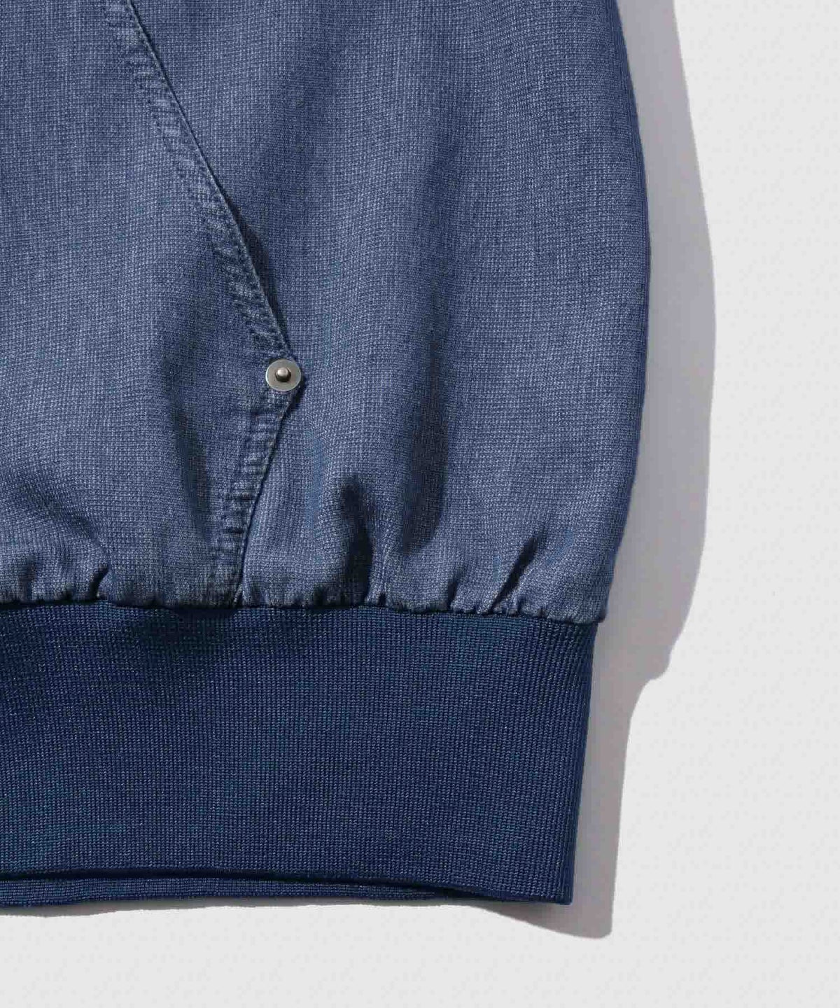 NAVY ブリーズデニム フルジップパーカー メンズ