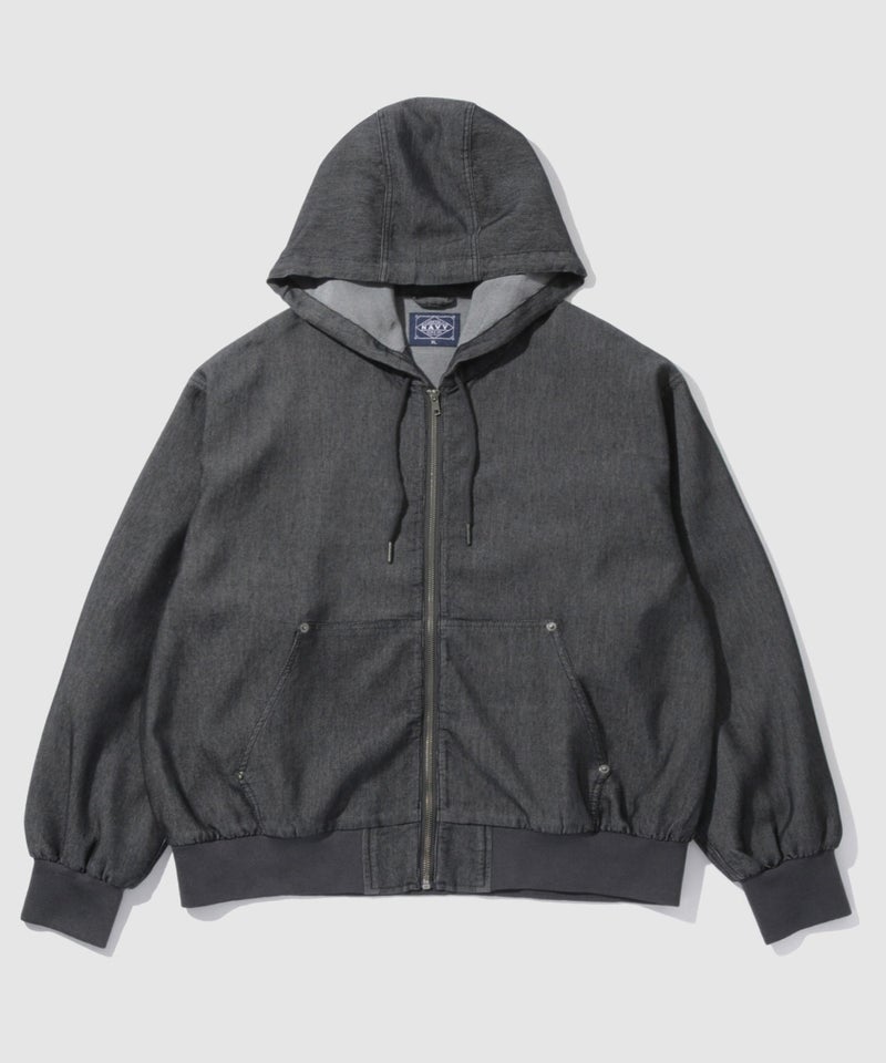 NAVY  ブリーズデニム フルジップパーカー メンズ商品画像-22