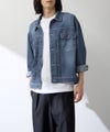 NAVY ブリーズデニム Type2ジャケット メンズ商品サムネイル-3