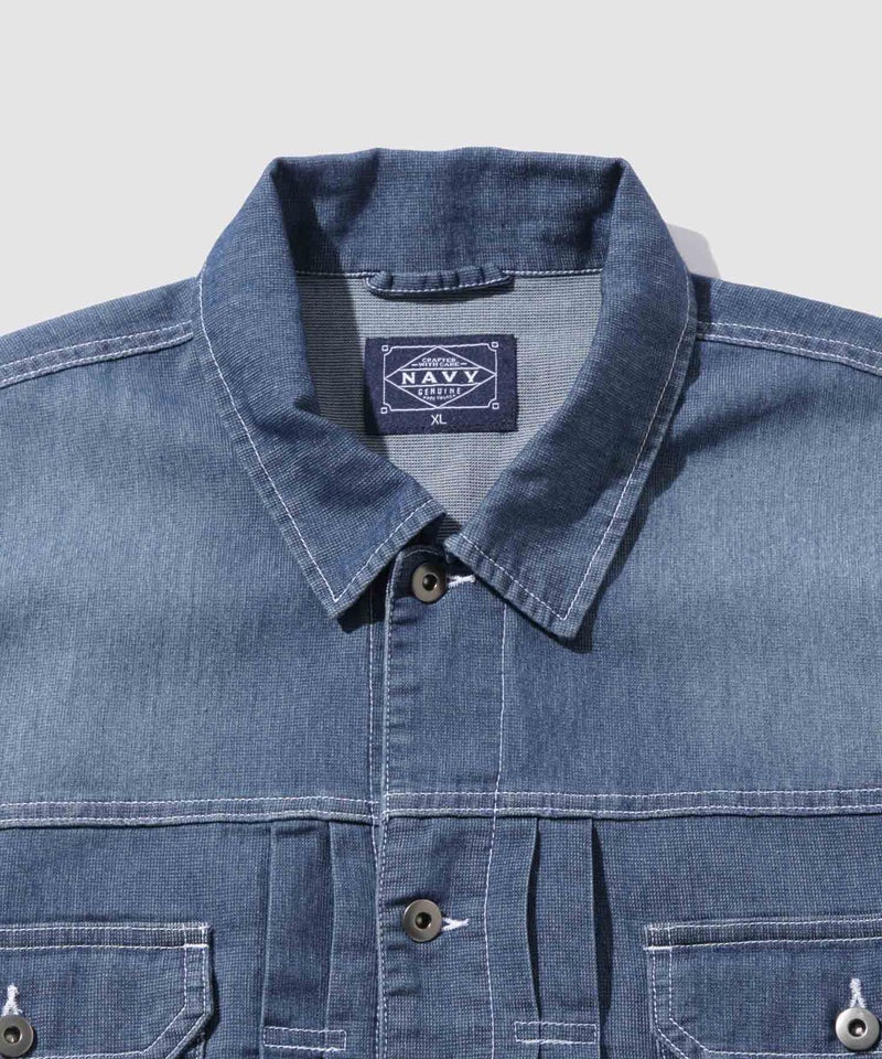 [期間限定価格]NAVY  ブリーズデニム Type2ジャケット メンズ商品画像-4