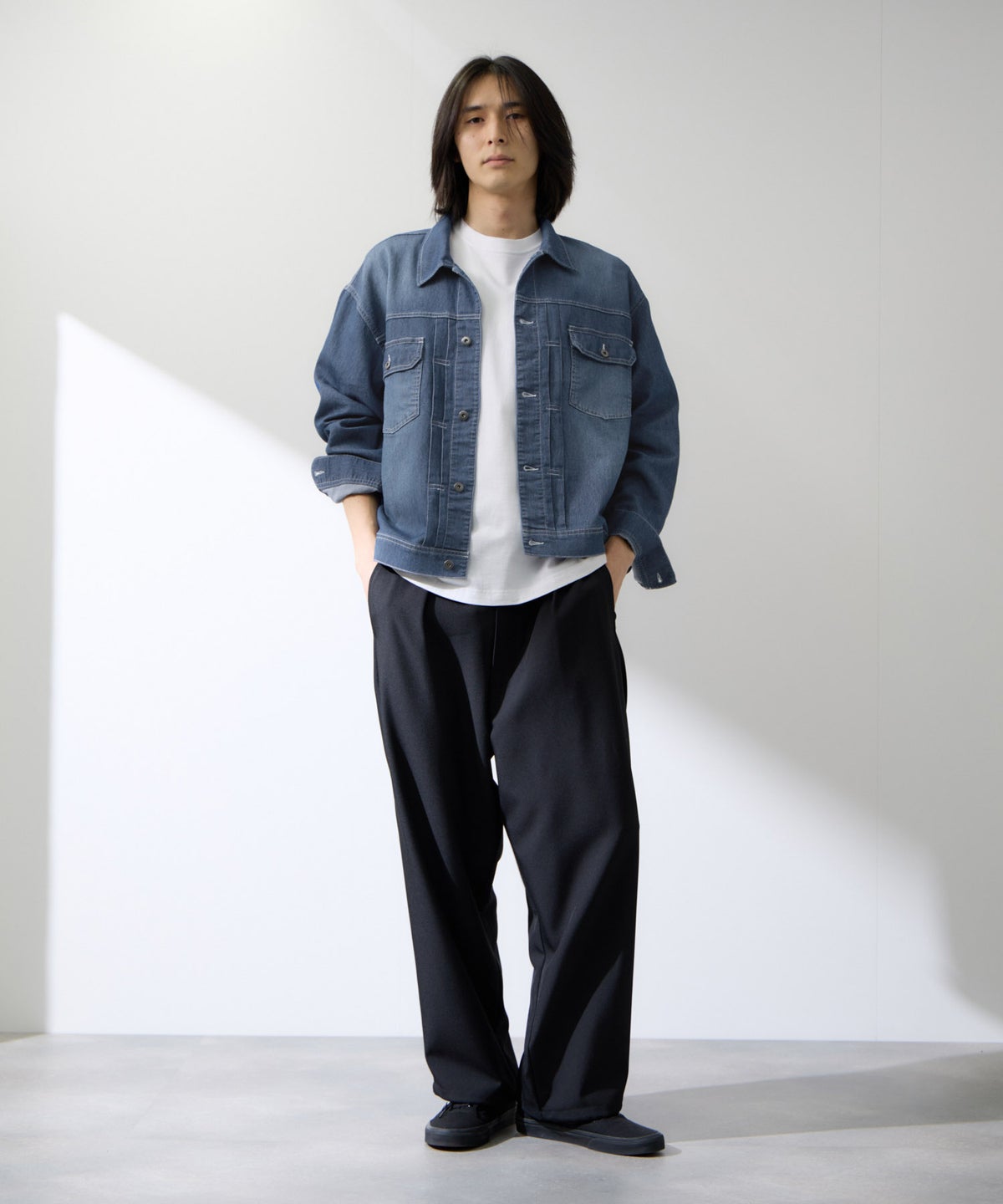 NAVY ブリーズデニム Type2ジャケット メンズ