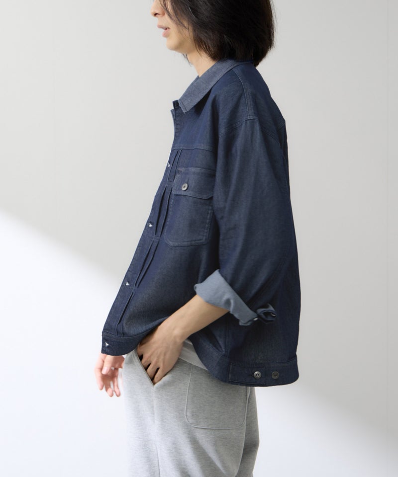 NAVY ブリーズデニム Type2ジャケット メンズ商品画像-9
