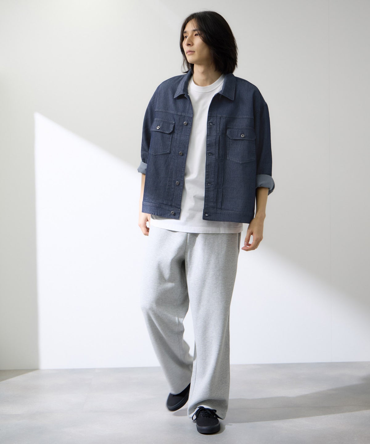 NAVY ブリーズデニム Type2ジャケット メンズ