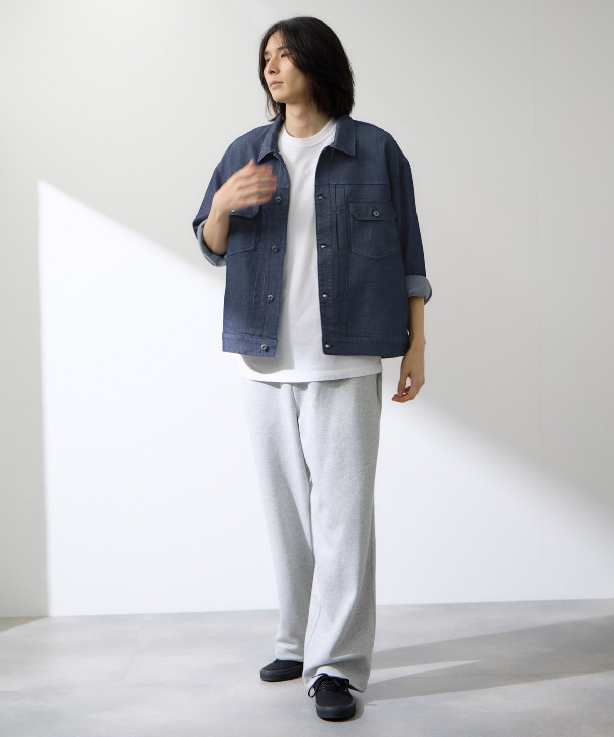 NAVY ブリーズデニム Type2ジャケット メンズ