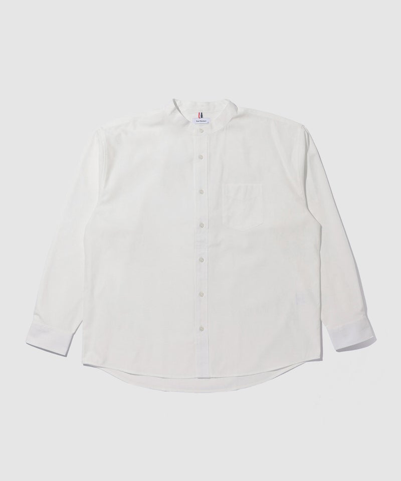 Real Standard  オックス長袖バンドカラーシャツ メンズ商品画像-2