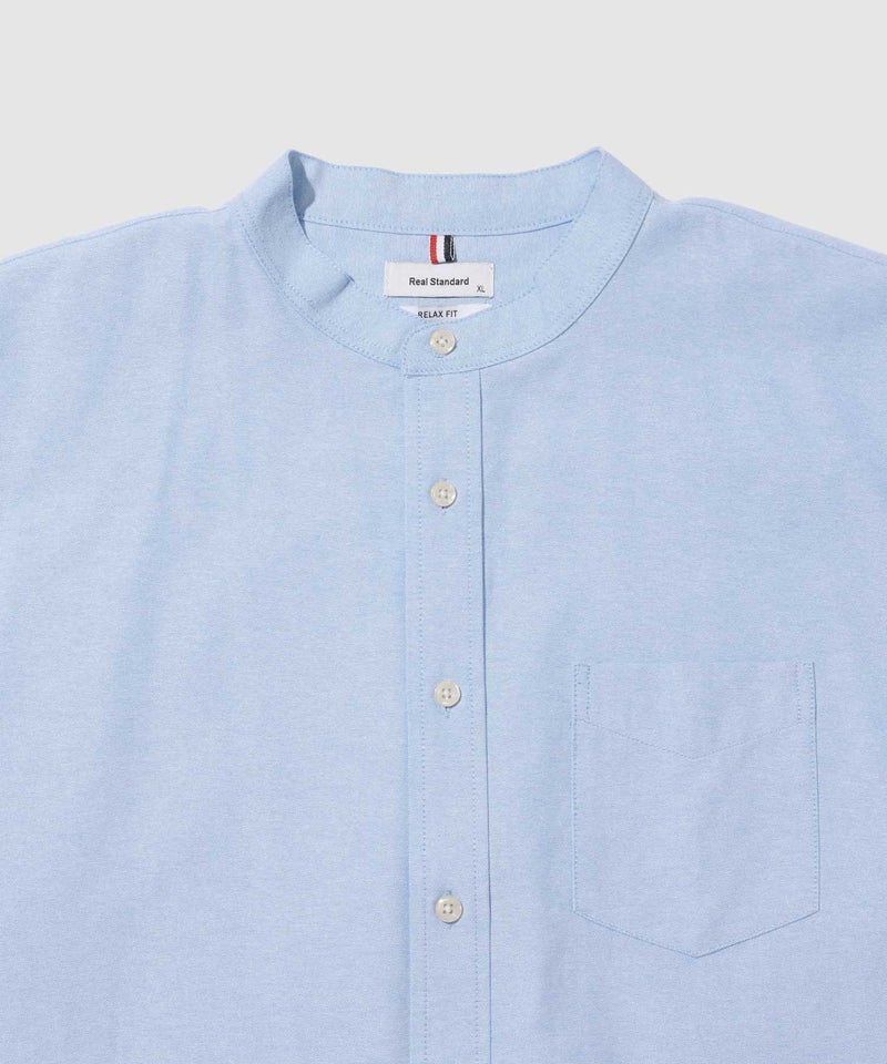 Real Standard  オックス長袖バンドカラーシャツ メンズ商品画像-6