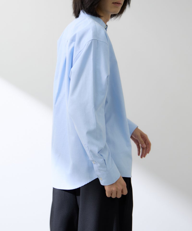 Real Standard オックス長袖バンドカラーシャツ メンズ商品画像-6