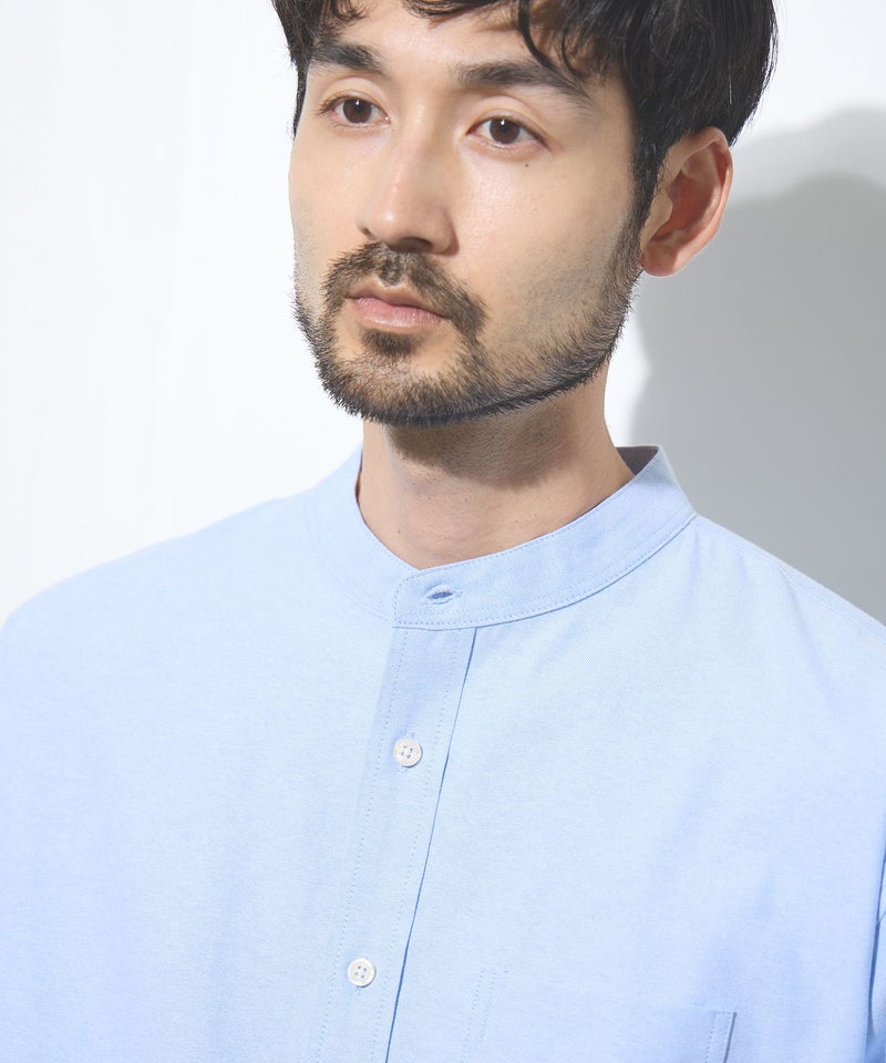 Real Standard オックス長袖バンドカラーシャツ メンズ商品画像-8