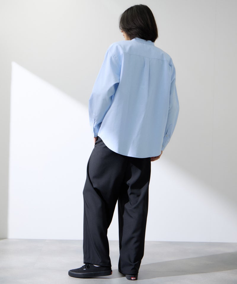 Real Standard オックス長袖バンドカラーシャツ メンズ商品画像-9