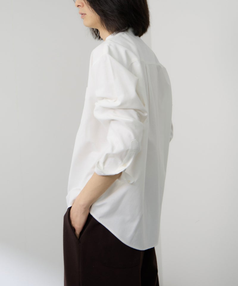 Real Standard オックス長袖バンドカラーシャツ メンズ商品画像-10