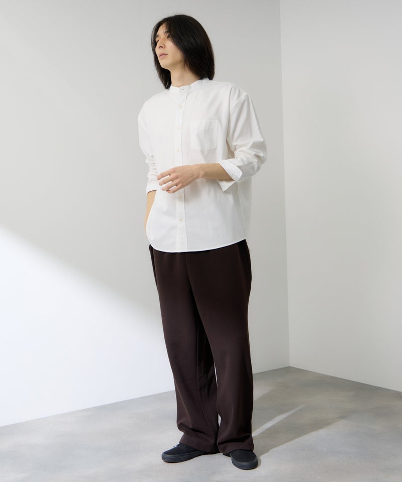 Real Standard  オックス長袖バンドカラーシャツ メンズ商品画像-11