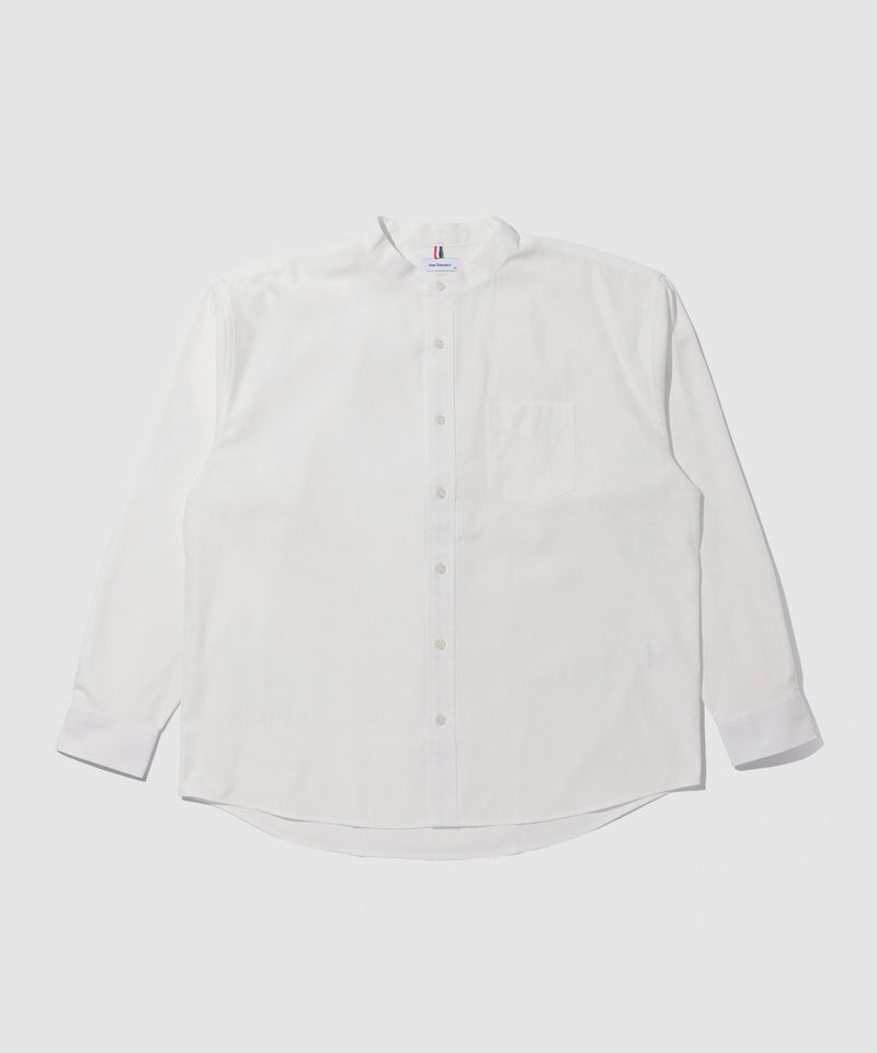 Real Standard オックス長袖バンドカラーシャツ メンズ商品画像-19