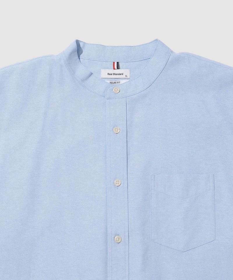 Real Standard オックス長袖バンドカラーシャツ メンズ商品画像-23